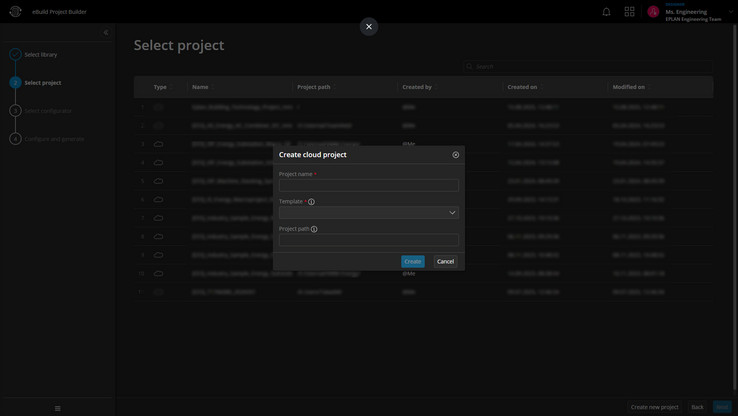 EPLAN Collaboration Apps share with a pre defined group